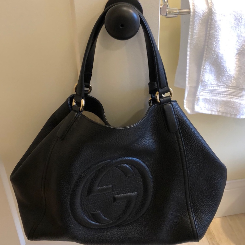 Beautiful black Gucci Soho shoulder bag